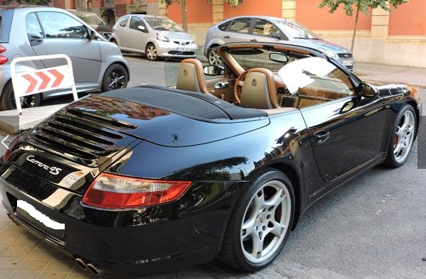 Left hand drive PORSCHE 911 997 CARRERA 4S CABRIOLET